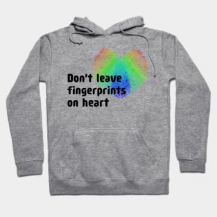 heart fingerprints Hoodie